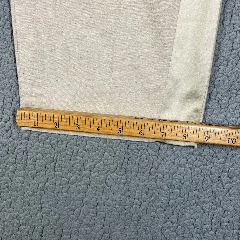 Banana Republic  Linen Blend Pants Womens 14 Beige High Rise Cropped Tuxedo NEW